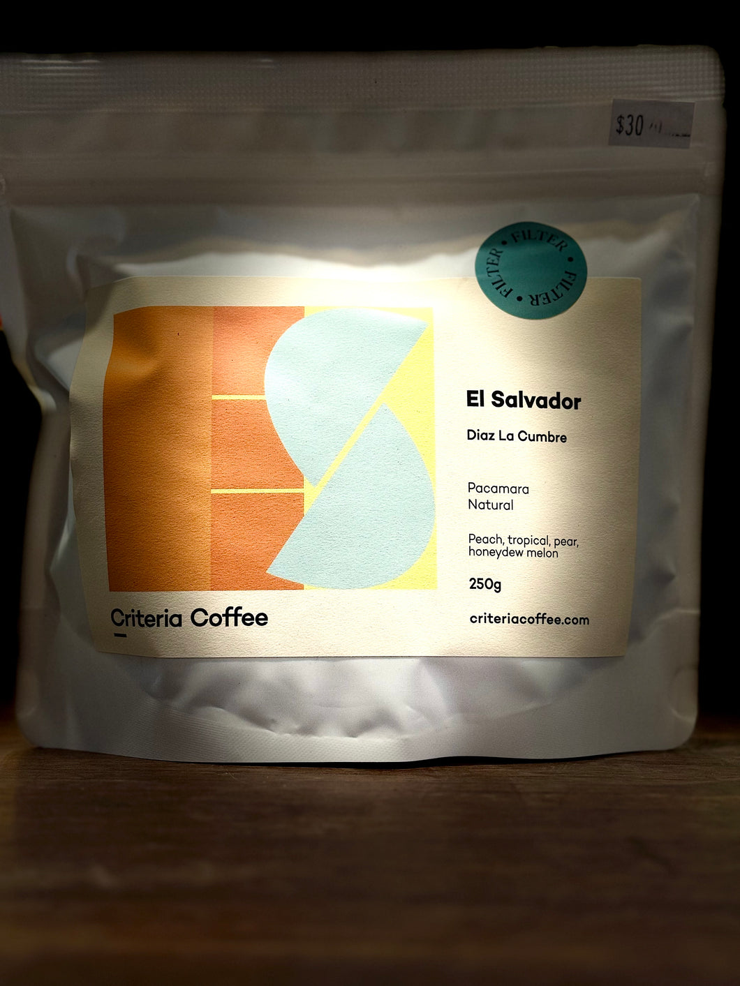 Criteria El Salvador
Diaz La Cumbre
Criteria Coffee
Pacamara
Natural